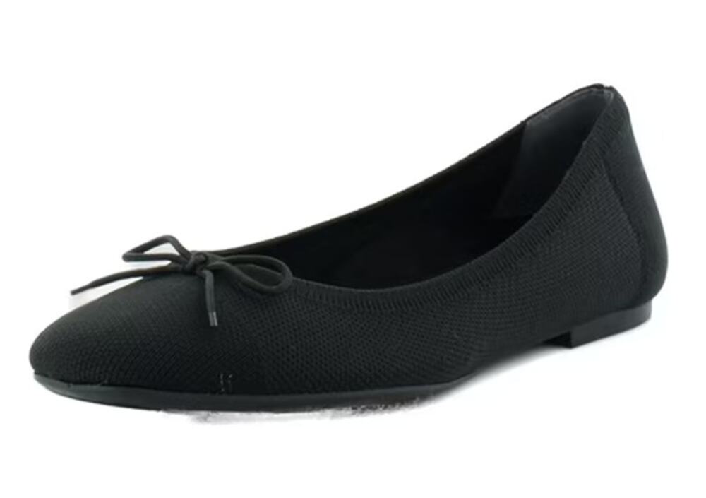 VIONIC Womens Klara Flats Size 11 Narrow EU 42 Black Knit NWOB